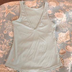 The Kristen Deep V tank- mint color